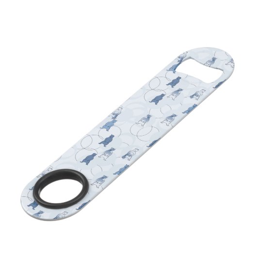 patroon met een grizzly beer speed flessenopener (Achterkant Gekanteld)