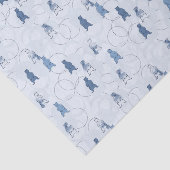 patroon met een grizzly beer tissuepapier (Detail)