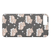 patroon met een klein beer slapen Case-Mate iPhone case (Achterkant (Horizontaal))