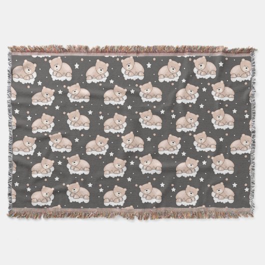 patroon met een klein beer slapen deken (Voorkant)