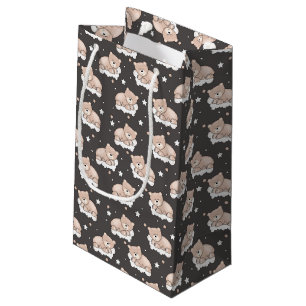 patroon met een klein beer slapen klein cadeauzakje