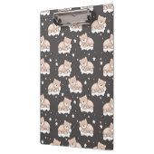 patroon met een klein beer slapen klembord (Links)