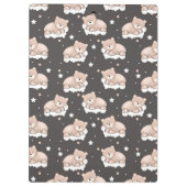 patroon met een klein beer slapen klembord (Achterkant)