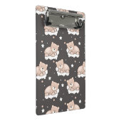 patroon met een klein beer slapen mini klembord (Schuin)