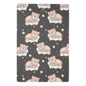 patroon met een klein beer slapen mini klembord (Achterkant)