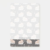 patroon met een klein beer slapen post-it® notes (Voorkant)