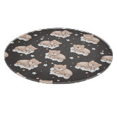 patroon met een klein beer slapen snijplank (Hoek)