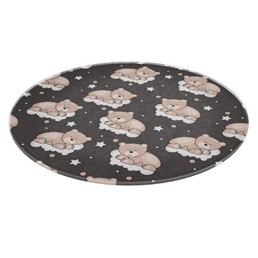 patroon met een klein beer slapen snijplank (Hoek)