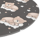 patroon met een klein beer slapen snijplank (Hoek)