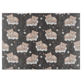 patroon met een klein beer slapen snijplank (Voorkant)