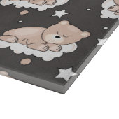 patroon met een klein beer slapen snijplank (Hoek)