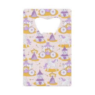 patroon met een prinses creditkaart flessenopener