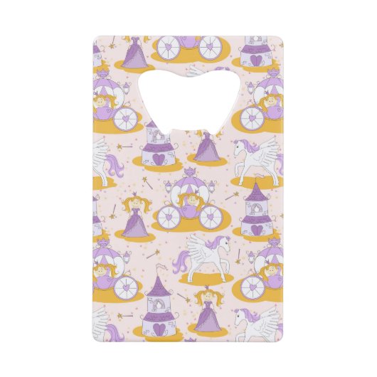 patroon met een prinses creditkaart flessenopener (Voorkant)