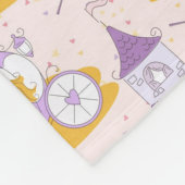 patroon met een prinses fleece deken (Hoek)