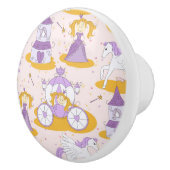 patroon met een prinses keramische knop (Rechts)