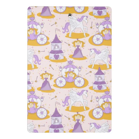 patroon met een prinses mini klembord (Achterkant)