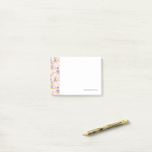 patroon met een prinses post-it® notes (Op bureau)