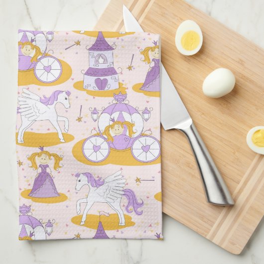 patroon met een prinses theedoek (Quarter Fold)