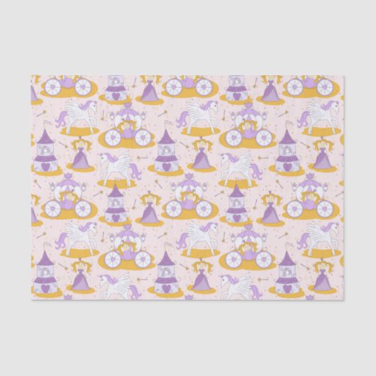 patroon met een prinses tissuepapier (Voorkant)