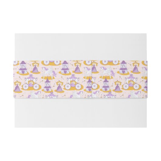 patroon met een prinses uitnodigingen wikkel (Achterkant Voorbeeld)