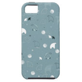 patroon met een schattig polair Case-Mate iPhone case (Achterkant)