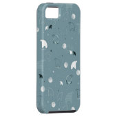 patroon met een schattig polair Case-Mate iPhone case (Back/Rechts)