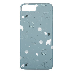 patroon met een schattig polair Case-Mate iPhone case