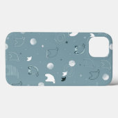 patroon met een schattig polair Case-Mate iPhone case (Achterkant (horizontaal))