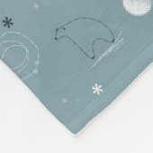 patroon met een schattig polair fleece deken (Hoek)