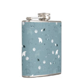 patroon met een schattig polair heupfles (Rechts)