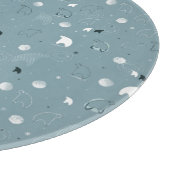 patroon met een schattig polair snijplank (Hoek)