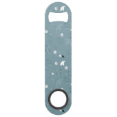 patroon met een schattig polair speed flessenopener (Voorkant)