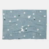 patroon met een schattig polair theedoek (Horizontaal)