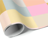  patroon met eenvoudige geometrische patches cadeaupapier (Rol Hoek)