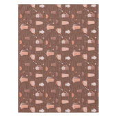 Patroon met elementen in verband met koffie tafelkleed (Voorkant)