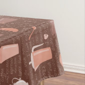 Patroon met elementen in verband met koffie tafelkleed (Voorbeeld)