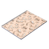 Patroon met eten notitieboek (Linkerzijde)