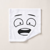 Patroon met expressies van het gezicht van Novelty Bad Handdoek (Wasdoekje)