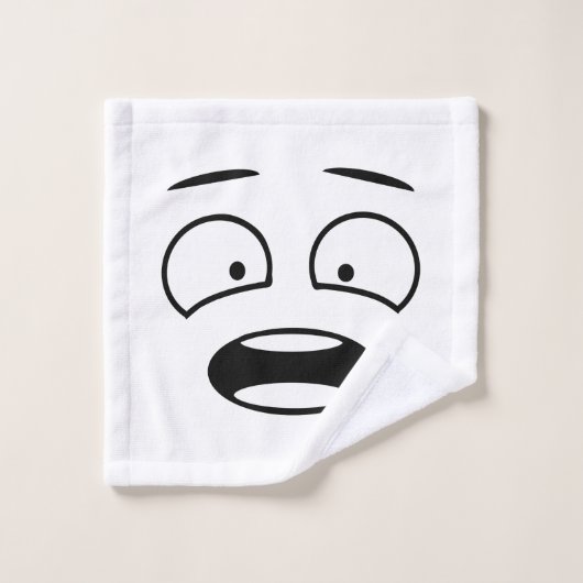 Patroon met expressies van het gezicht van Novelty Bad Handdoek (Wasdoekje)