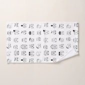 Patroon met expressies van het gezicht van Novelty Bad Handdoek (Handdoek)