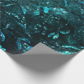  patroon met Floral Leaves Cadeaupapier (Hoek)