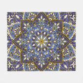 patroon met florale elementen. Orien Fleece Deken (Voorkant (Horizontaal))
