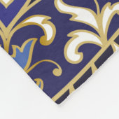patroon met florale elementen. Orien Fleece Deken (Hoek)