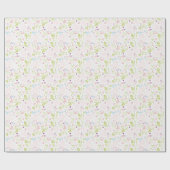 patroon met florale weergave cadeaupapier (Vlak)