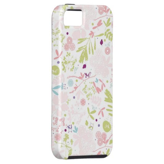 patroon met florale weergave Case-Mate iPhone case (Back/Rechts)