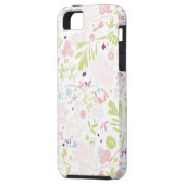 patroon met florale weergave Case-Mate iPhone case (Achterkant Links)