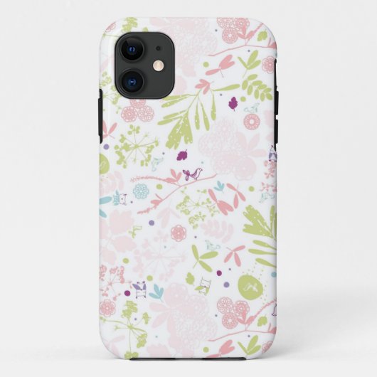 patroon met florale weergave Case-Mate iPhone case (Achterkant)