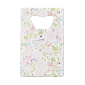 patroon met florale weergave creditkaart flessenopener (Achterkant)