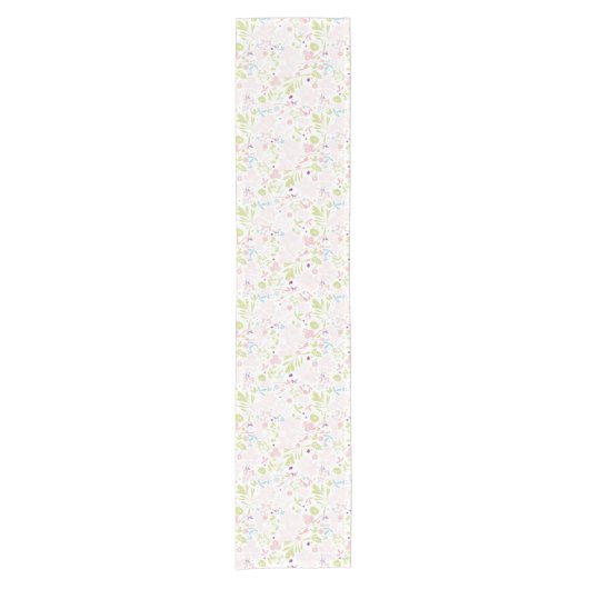 patroon met florale weergave korte tafelloper (Voorkant)