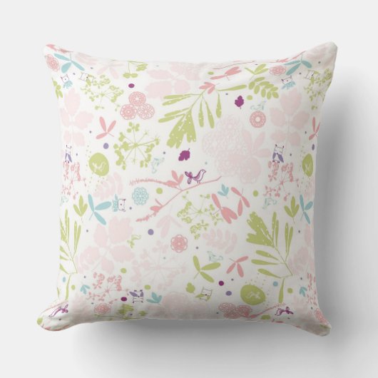 patroon met florale weergave kussen (Voorkant)